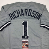 Autographed/Signed BOBBY RICHARDSON 60 WS MVP New York Grey Jersey JSA COA Auto