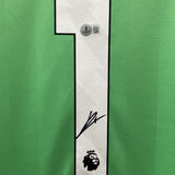 David Raya Signed Arsenal Goalkeeper Away Soccer Jersey #1 with Beckett COA
