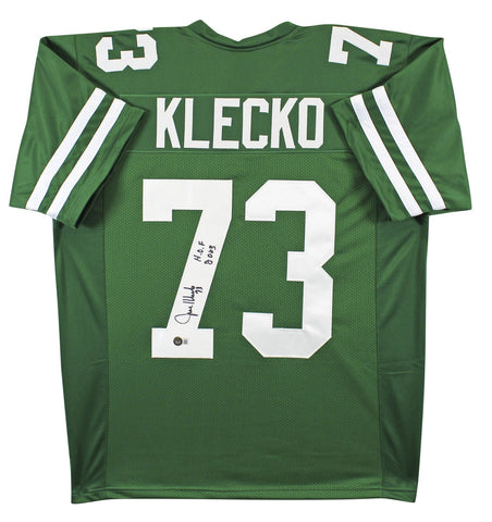 Joe Klecko "HOF 2023" Authentic Signed Green Pro Style Jersey BAS Witnessed