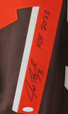 Joe Thomas HOF Signed/Inscribed Browns Custom Football Jersey JSA 208915
