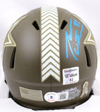 Jason Witten Signed Cowboys Salute to Service Speed Mini Helmet - Beckett W Holo