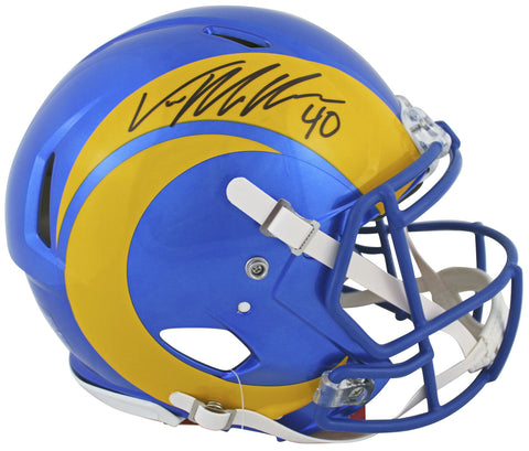 Rams Von Miller Authentic Signed Full Size Speed Proline Helmet BAS Wit #WR64695