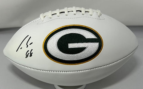 Packers LUKE MUSGRAVE Signed Full Size White Panel Green Bay LOGO Football AUTO