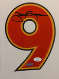 FRAMED IN SUEDE SAN DIEGO PADRES TONY GWYNN AUTOGRAPHED SIGNED JERSEY JSA COA