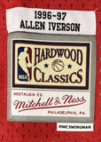 Allen Iverson Signed Philadelphia 76ers 1996-97 M&N HWC Swingman Jersey JSA ITP