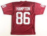 Dan Hampton Signed Arkansas Razorbacks Jersey Inscribed "CHOF 24" (Beckett) D.T.