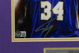 Shaquille O'Neal Signed Framed 11x14 Lakers Basketball Photo w/ Jordan BAS