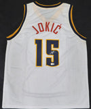 Denver Nuggets Nikola Jokic Autographed White Jersey Beckett BAS QR #BN13969