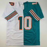 Autographed/Signed Tyreek Hill Miami Split Teal/White Jersey Beckett BAS COA