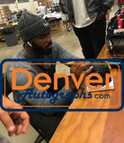 Elijah Moore Autographed New York Jets Eclipse Mini Helmet Beckett BAS 34068