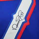 Autographed/Signed Nathan Eovaldi Texas Blue Jersey Beckett BAS COA