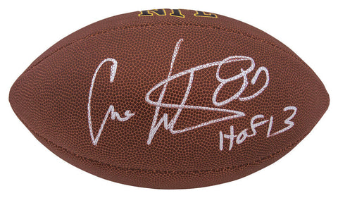 Cris Carter Signed Wilson Super Grip Full Size NFL Football w/HOF'13 - (SS COA)