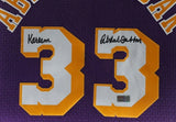 Kareem Abdul-Jabbar Autographed Los Angeles Lakers Jersey LED Framed TriStar COA