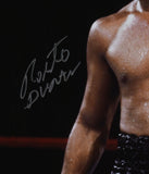 Roberto Duran Autographed 16x20 In Ring Photo - Beckett W Hologram *Silver