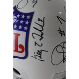 Blanda Brodie Krause +10 Autographed NFL Alumni F/S 2-Bar Helmet Beckett 55421