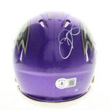 Odell Beckham Signed Baltimore Ravens Speed Mini Helmet (Beckett) 3xPro Bowl WR