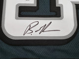 EAGLES BRANDON GRAHAM AUTOGRAPHED GREEN STAT JERSEY BECKETT WITNESS 241648
