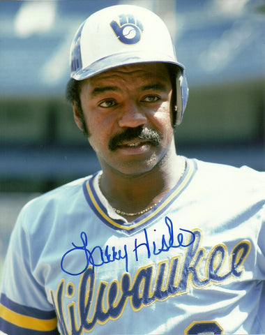 Brewers LARRY HISLE Signed 8x10 Photo #5 AUTO - Member of 1982 World Series Team