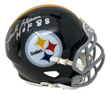 Jack Ham Signed Pittsburgh Steelers Mini Speed Helmet HOF 88 BAS