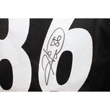 Hines Ward Autographed/Signed Pro Style Black Jersey TRI 43447