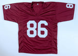 Dan Hampton Signed Arkansas Razorbacks Jersey Inscribed "CHOF 24" (JSA COA) D.T.