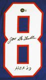 Joe DeLamielleure "HOF 03" Authentic Signed Blue Pro Style Jersey BAS Witnessed