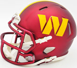 MIKE SAINRISTIL AUTOGRAPHED COMMANDERS MAROON MINI HELMET BECKETT 234649