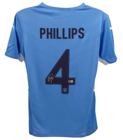 Kalvin Phillips Signed Manchester City Jersey (Beckett) England 2022 World Cup