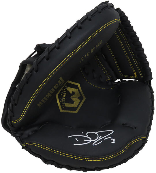 David Ross Signed Franklin FielderMaster Black Baseball Catchers Glove -(SS COA)