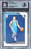 Mavericks Jalen Brunson Authentic Signed 2018 Hoops #243 Rookie Card BAS Slabbed