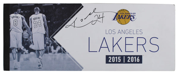 Lakers Kobe Bryant Signed 2015-16 Final Season Season Ticket Holder Book BAS