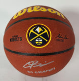 Christian Braun Autographed/Inscribed '23 Champs' Nuggets Basketball BAS COA