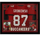 Rob Gronkowski Signed Tampa Bay Buccaneers Framed Red NFL Jersey