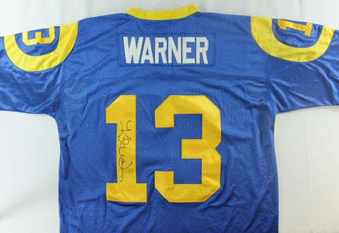 Kurt Warner Signed Los Angeles Rams Mitchell & Ness 1999 Style Jersey (PA LOA)