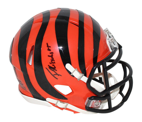 Tee Higgins Autographed Cincinnati Bengals Speed Mini Helmet Beckett 34044