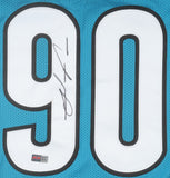 Julius Peppers Signed Carolina Panthers Jersey (Players Ink) NFL HOF 2024 /L B