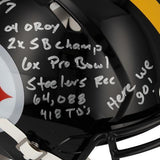 Ben Roethlisberger Steelers Signed Riddell Authentic Helmet w/Career Inscs-LE 7