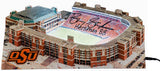 Barry Sanders Signed Oklahoma State Pickens Stadium 13" Replica w/Heisman -(SS)