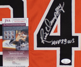 Rick Dempsey Signed Baltimore Orioles Orange Jersey Inscribed MVP 83 WS /JSA COA