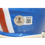 Ed McCaffrey Autographed Denver Broncos TB 75-96 Mini Helmet Beckett WIT 56380