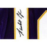 Randall Cunningham Autographed/Signed Pro Style XL Purple Jersey Beckett W 53210