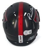 Patrick Mahomes Autographed Texas Tech Red Raiders Black Mini Helmet Beckett