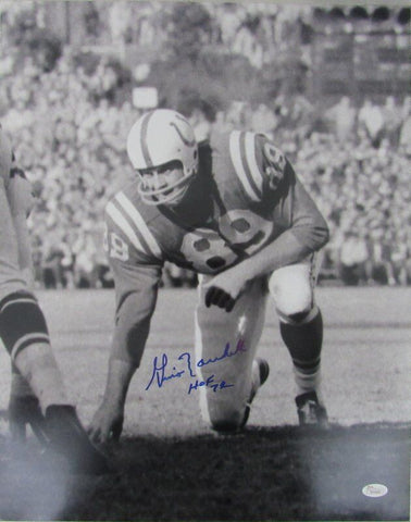 Gino Marchetti Baltimore Colts Autographed/Signed 16x20 Photo JSA HOF '72 130428