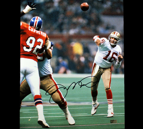 Joe Montana Signed San Francisco 49ers Unframed16x20 Photo - White Jersey Throwi