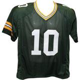 Jordan Love Autographed/Signed Pro Style Green Jersey JSA 43212