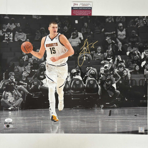 Autographed/Signed Nikola Jokic Denver Nuggets 16x20 Basketball Photo JSA COA #1