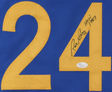 Rick Barry Signed Warriors Jersey Inscribed "HOF 1987" (JSA COA) 1975 NBA Champs