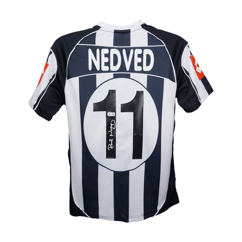 Pavel Nedved Signed Juventus FC Lotto Jersey (Beckett) Czech Republic Ntl. Team