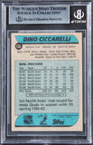 North Stars Dino Ciccarelli Authentic Signed 1986 Topps #138 Card BAS Slabbed