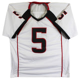 Texas Tech Michael Crabtree Authentic Signed White Pro Style Jersey BAS #BT89722
